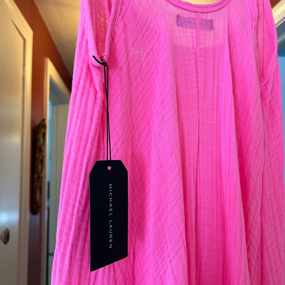 Pink gauze dress